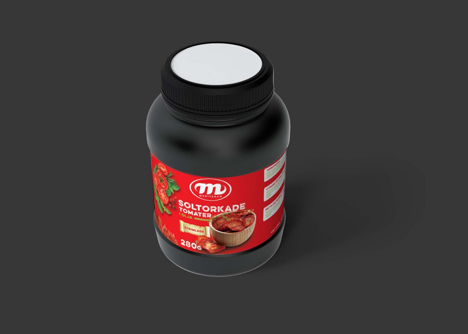 Free Vitamin Supplement Bottle Mockup