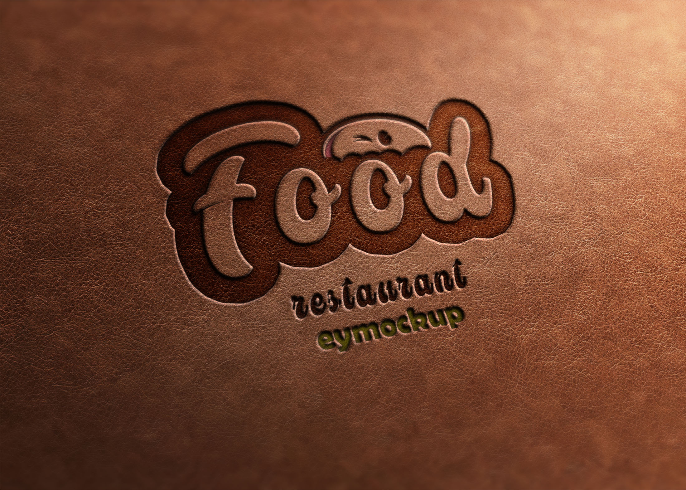 Free Leather Pressed Logo Mockup