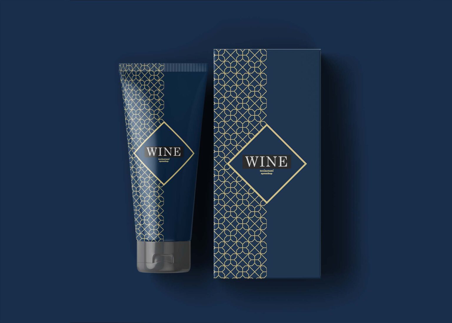 Free Luxury Cosmetic Packaging Mockup - Freebies Mockup