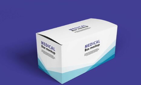 Free Medicine Box Mockup