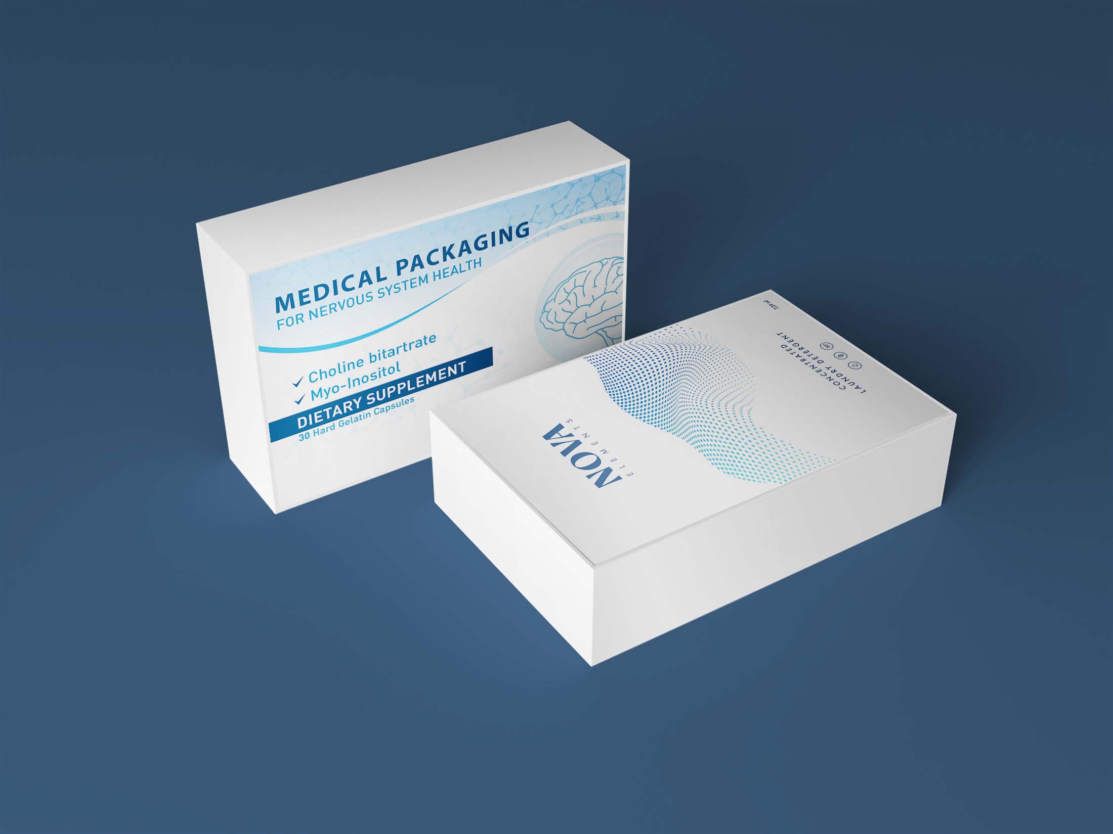Free Pharma Packaging Mockup