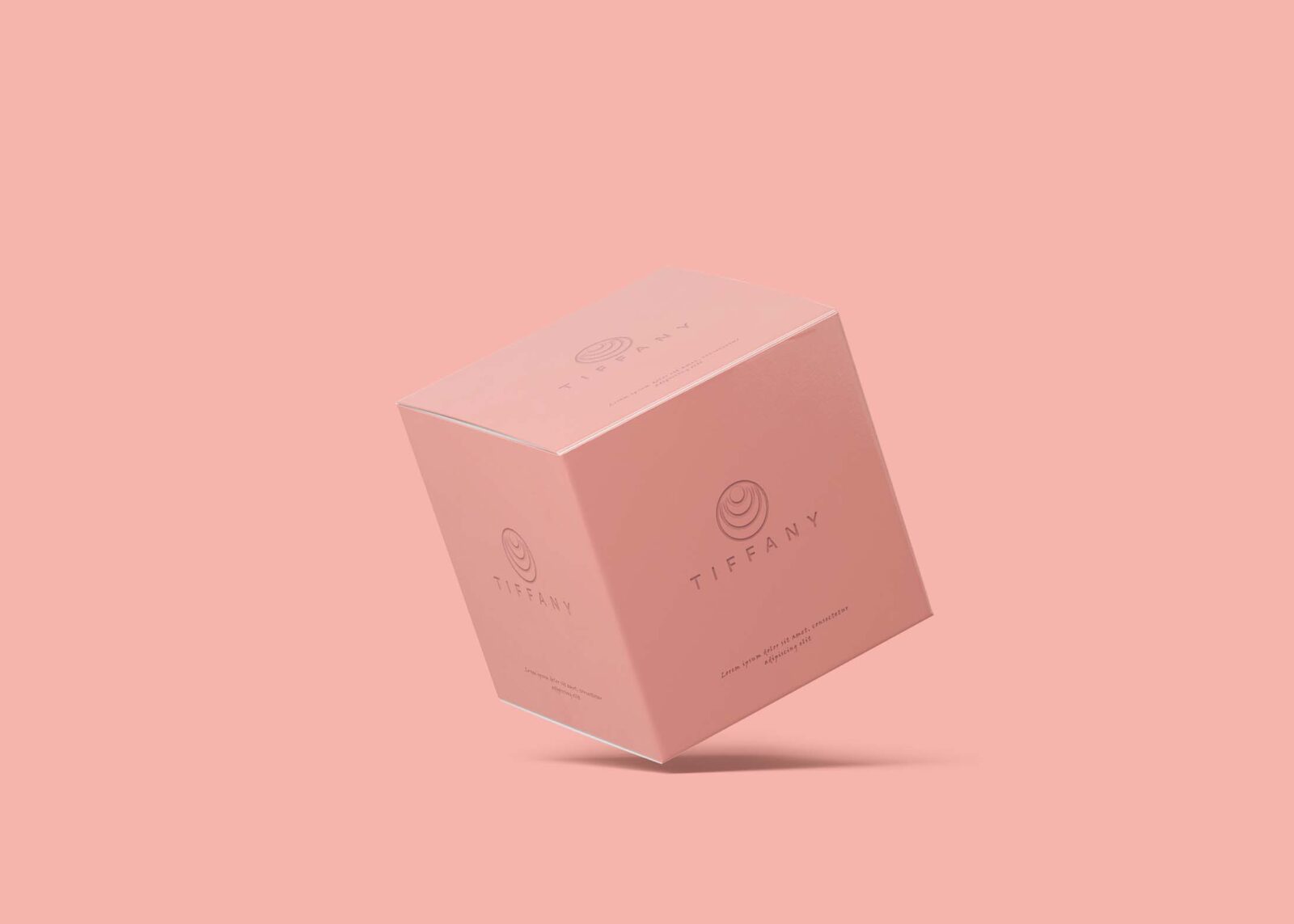Free Square Cosmetic Luxury Box Mockup