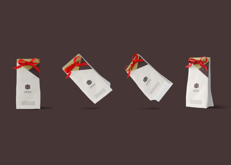 Free Gift Packet Pouch Mockup