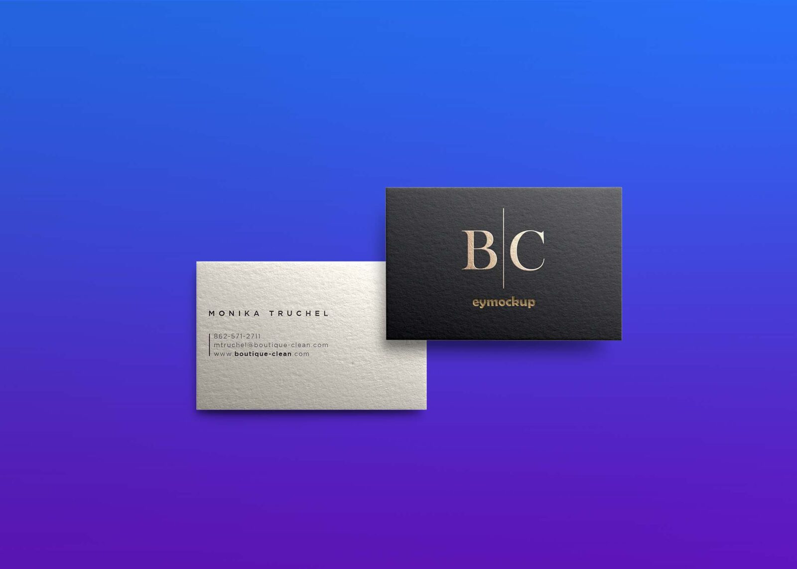 Free Minimal Business Card Mockup