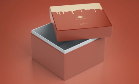Free Open Gift Luxury Box Mockup