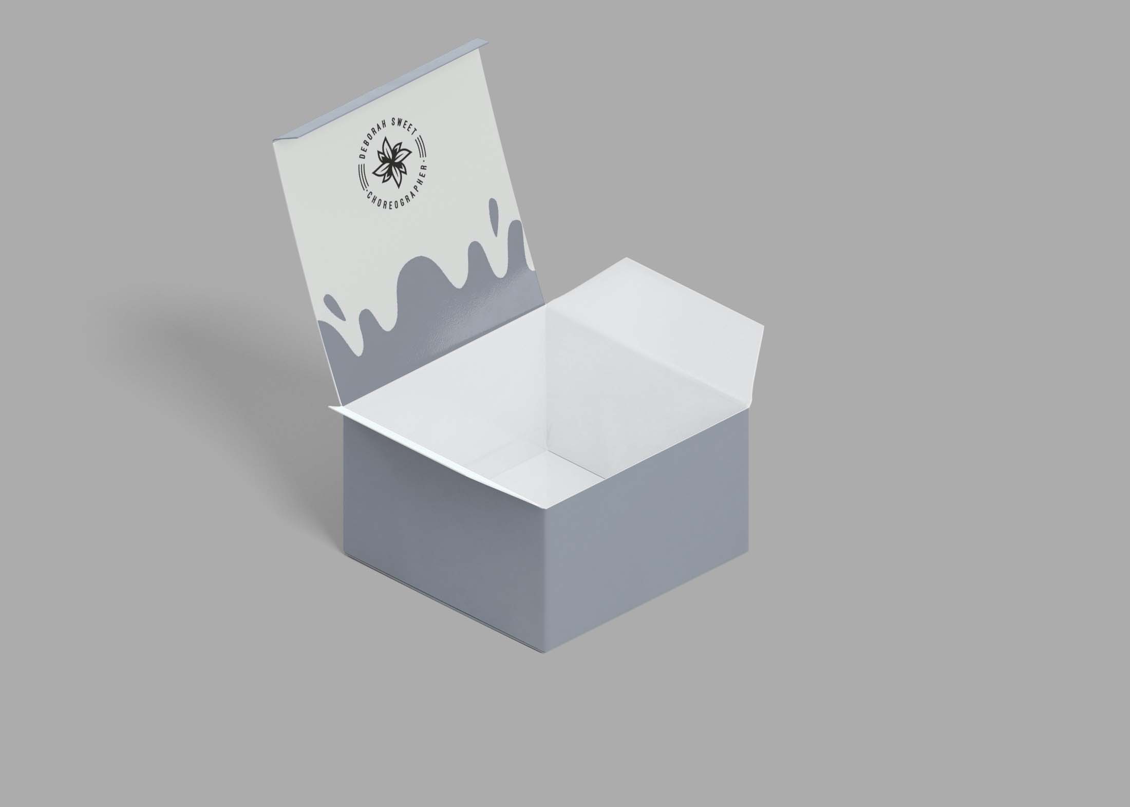 Free Open Paper Box Mockup