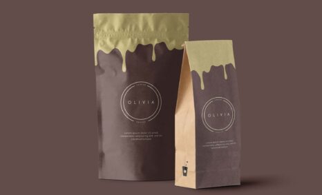 Free Paper Coffee Packaging Mockup