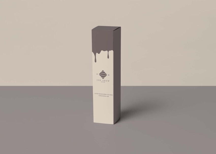 Free Stretch Wrap Film Box Mockup