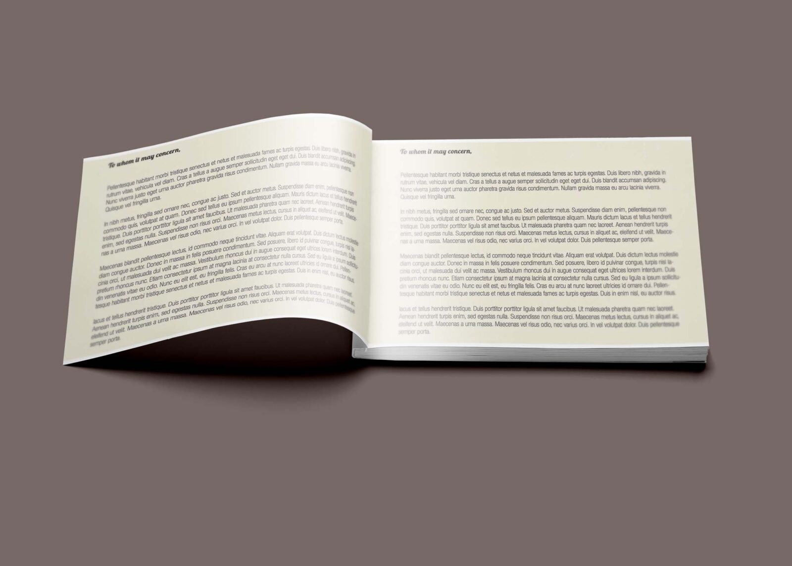 Free Landscape Paper Magzine Mockup