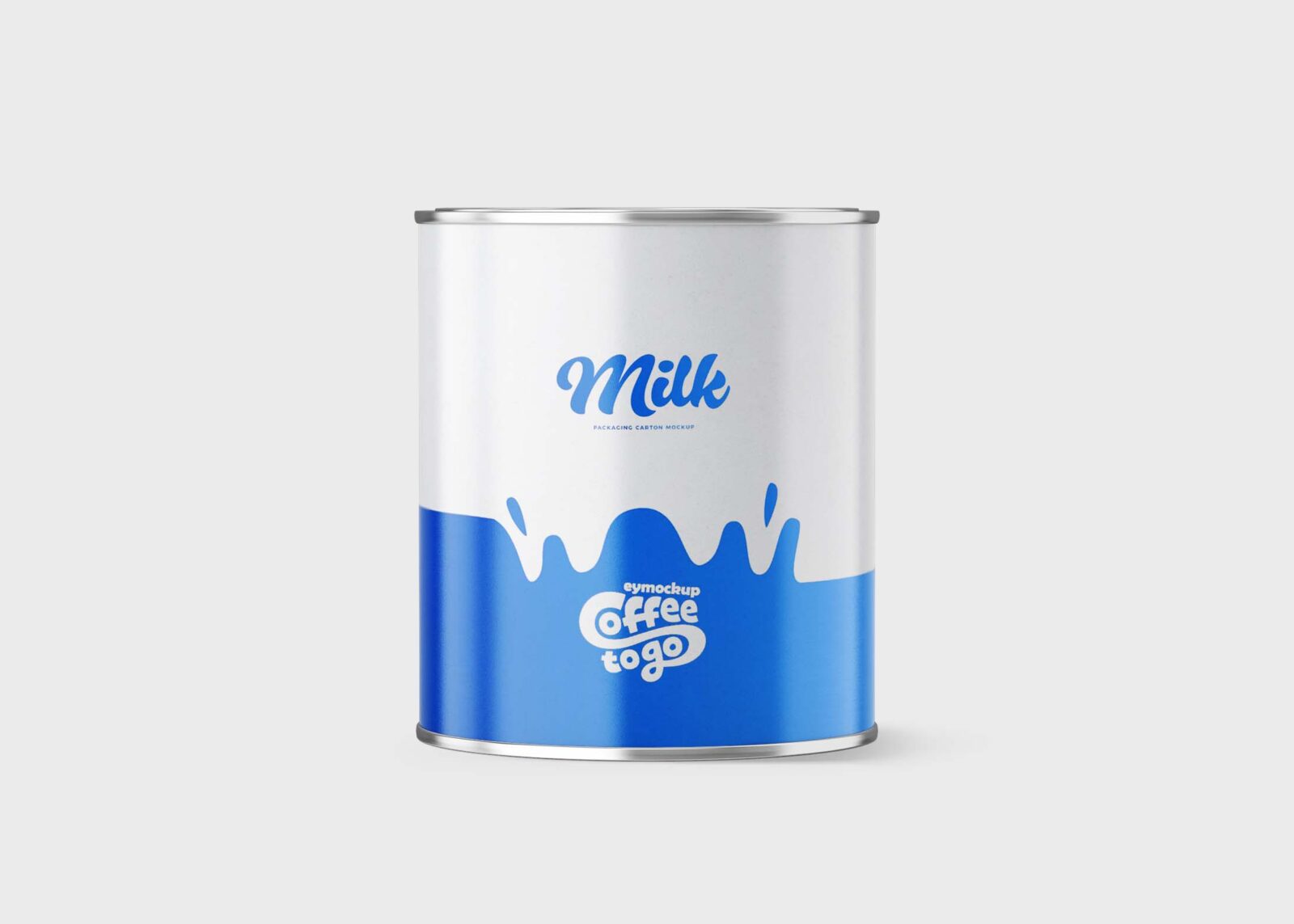 Free Metal Paint Bucket Mockup