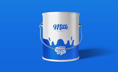 Free Paint Can Mockup