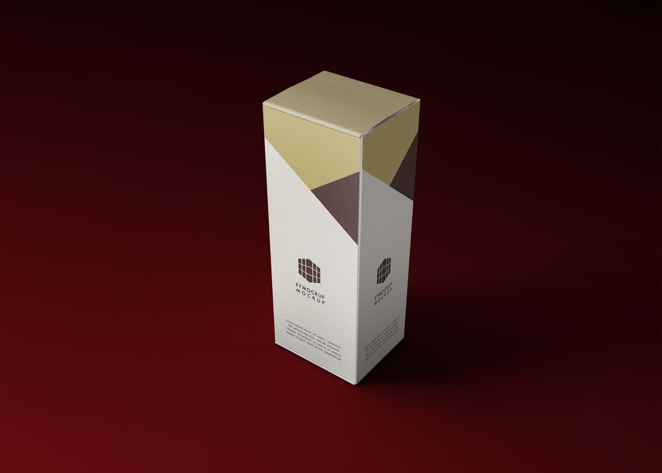 Free Retail Packaging Box Mockup
