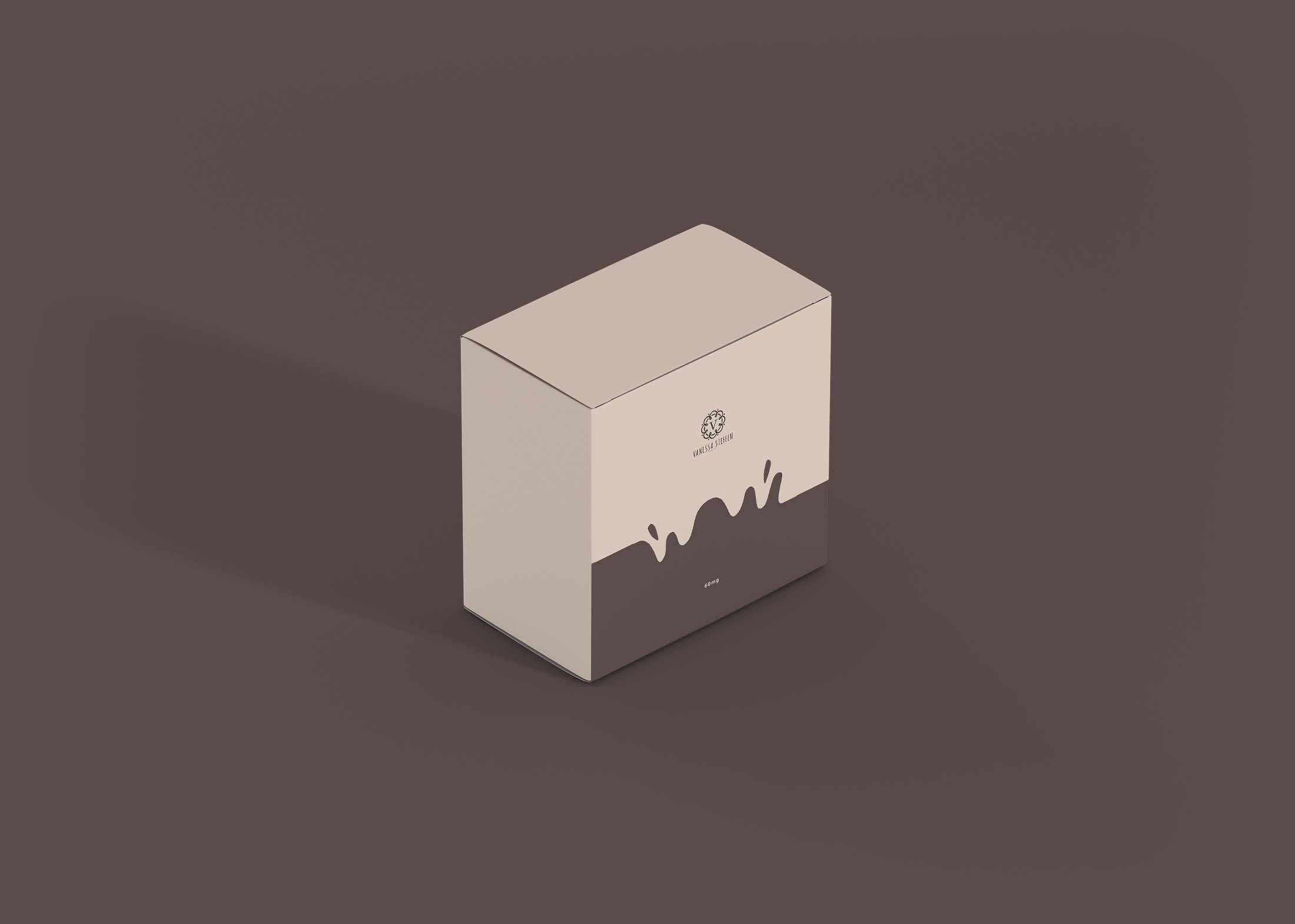 Free Shipping Box Label Mockup