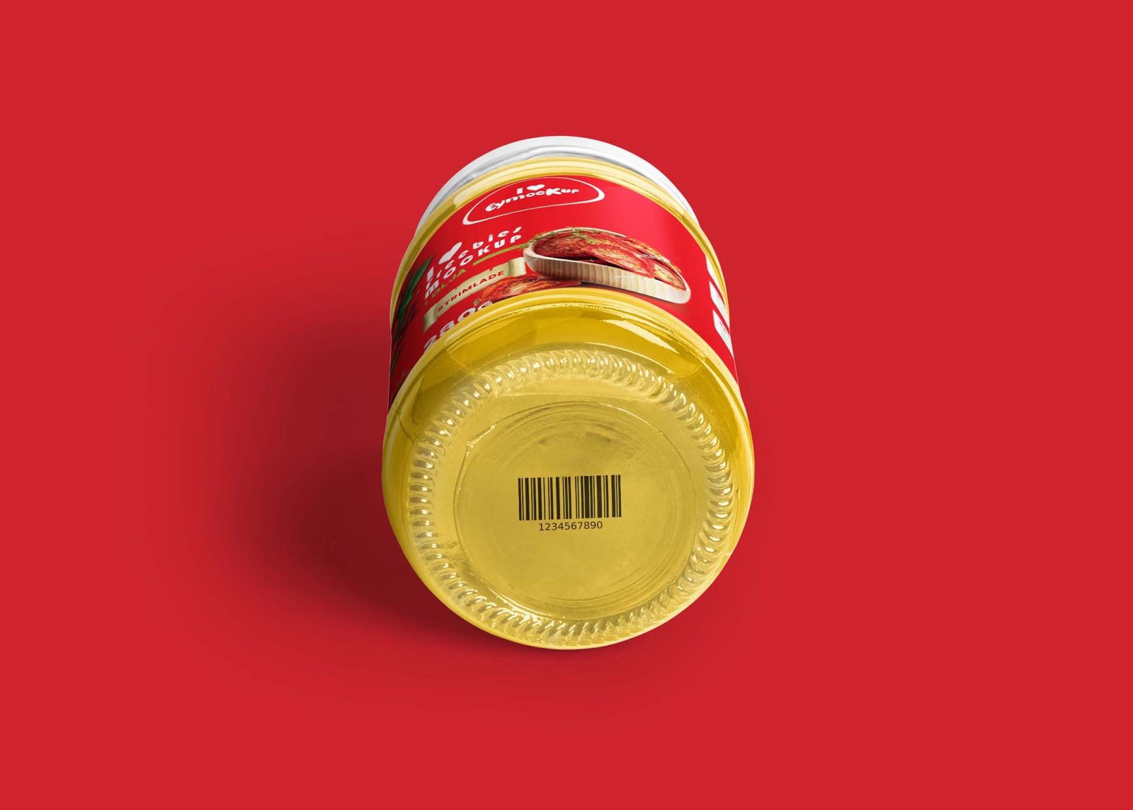 Pickle Glass Jar Mockup