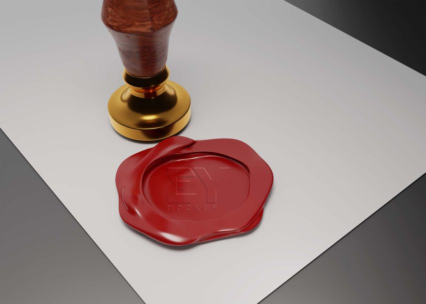 Seal Stamp Mockup