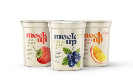 Amul Yogurt Cup Mockup (PSD)