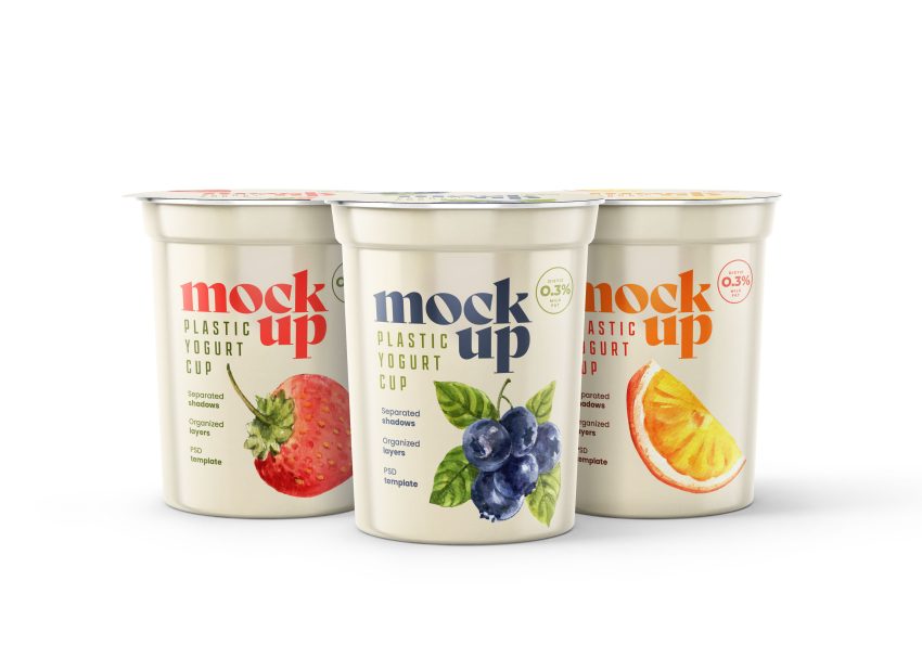Amul Yogurt Cup Mockup (PSD)