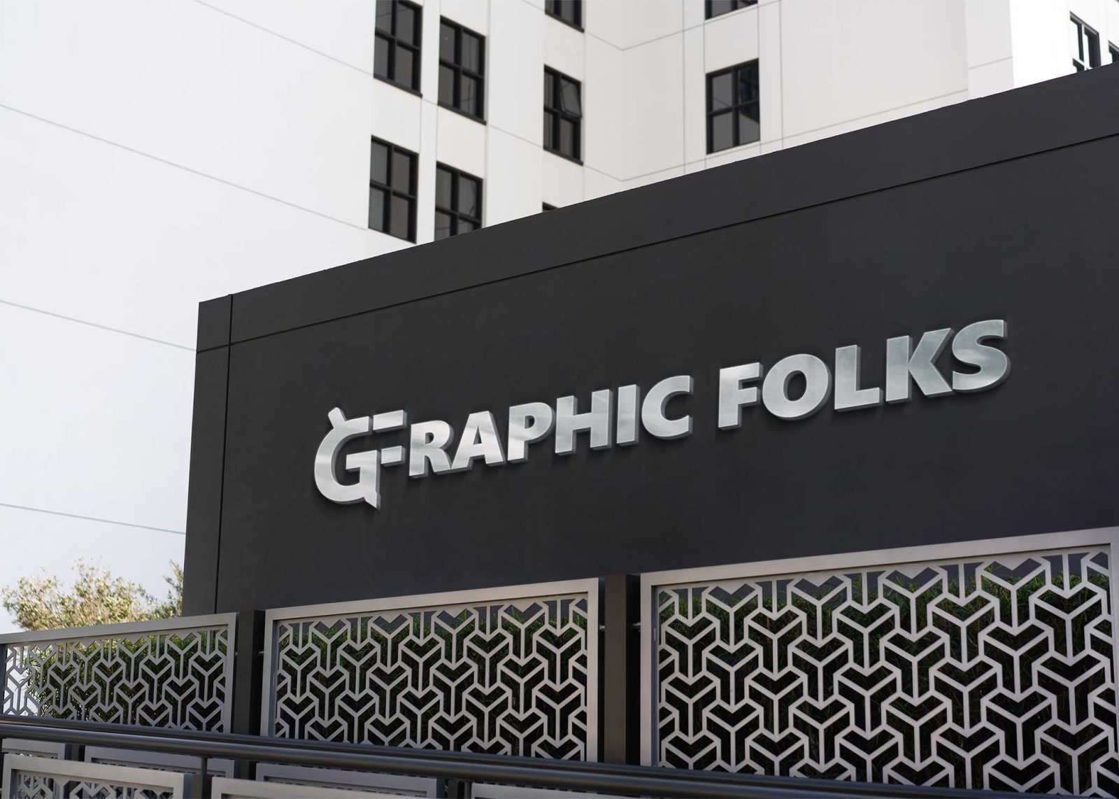 Building Logo Mockup (PSD)