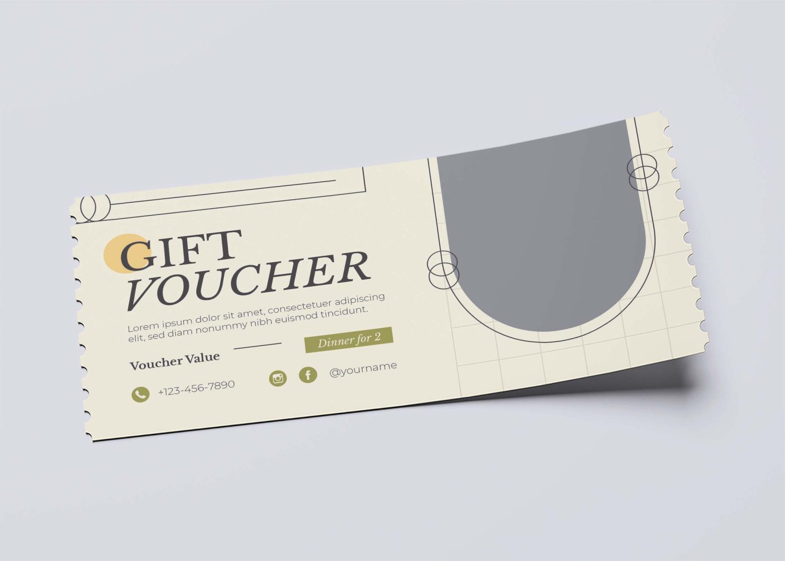 Gift Voucher Mockup