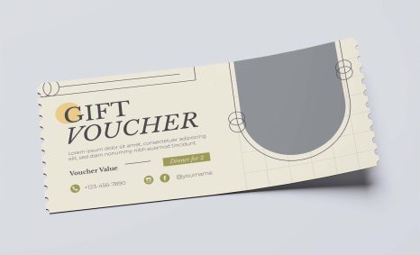 Gift Voucher Mockup