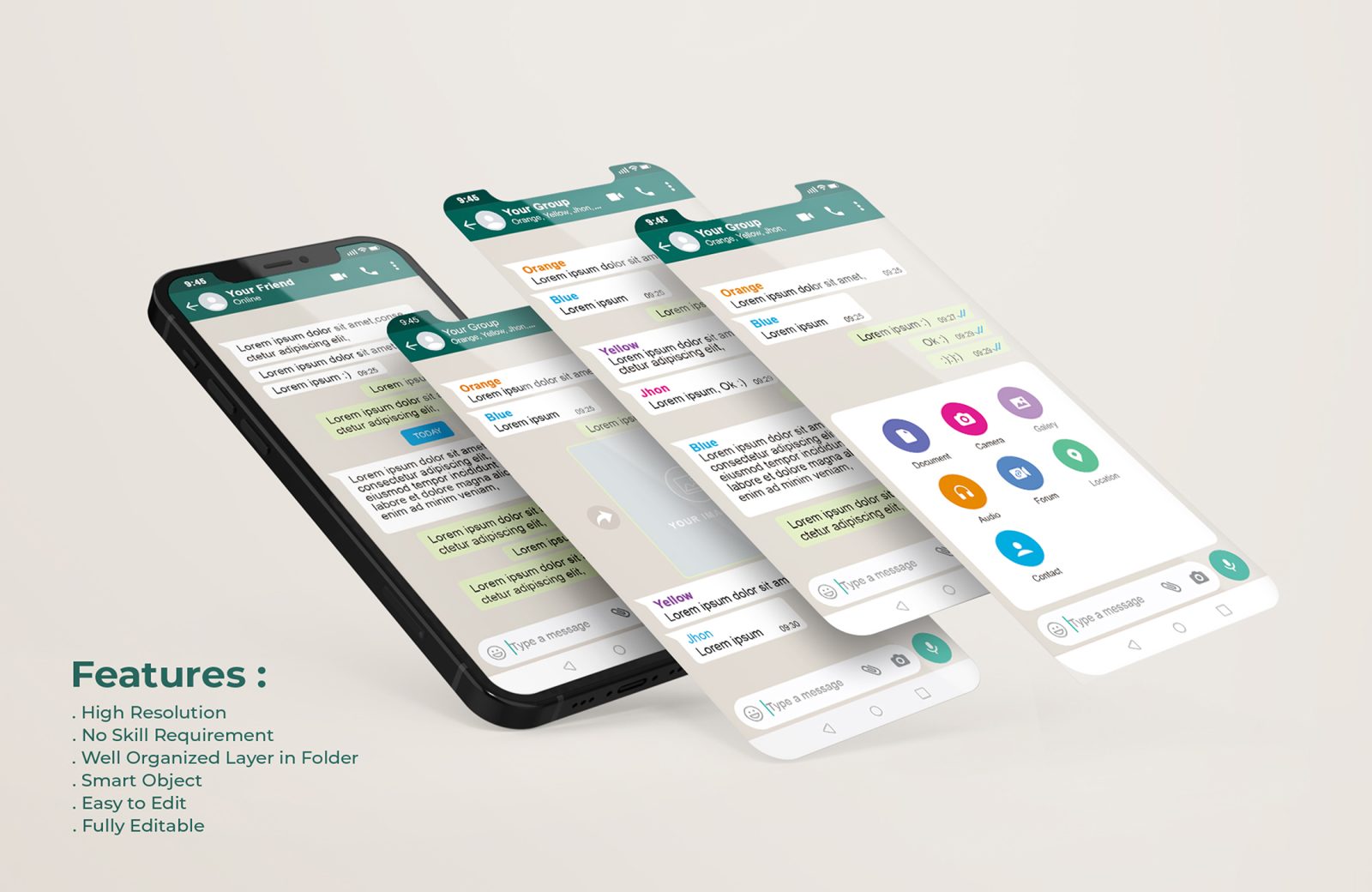 Mobile Phone Mockup (PSD)