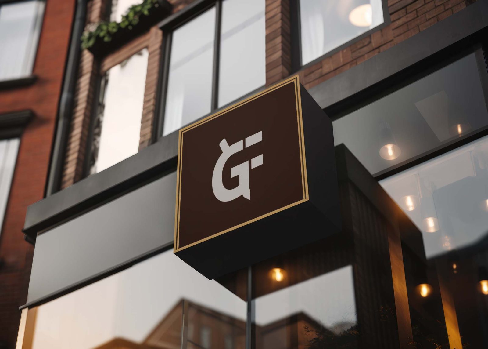 Shop Sign Mockup