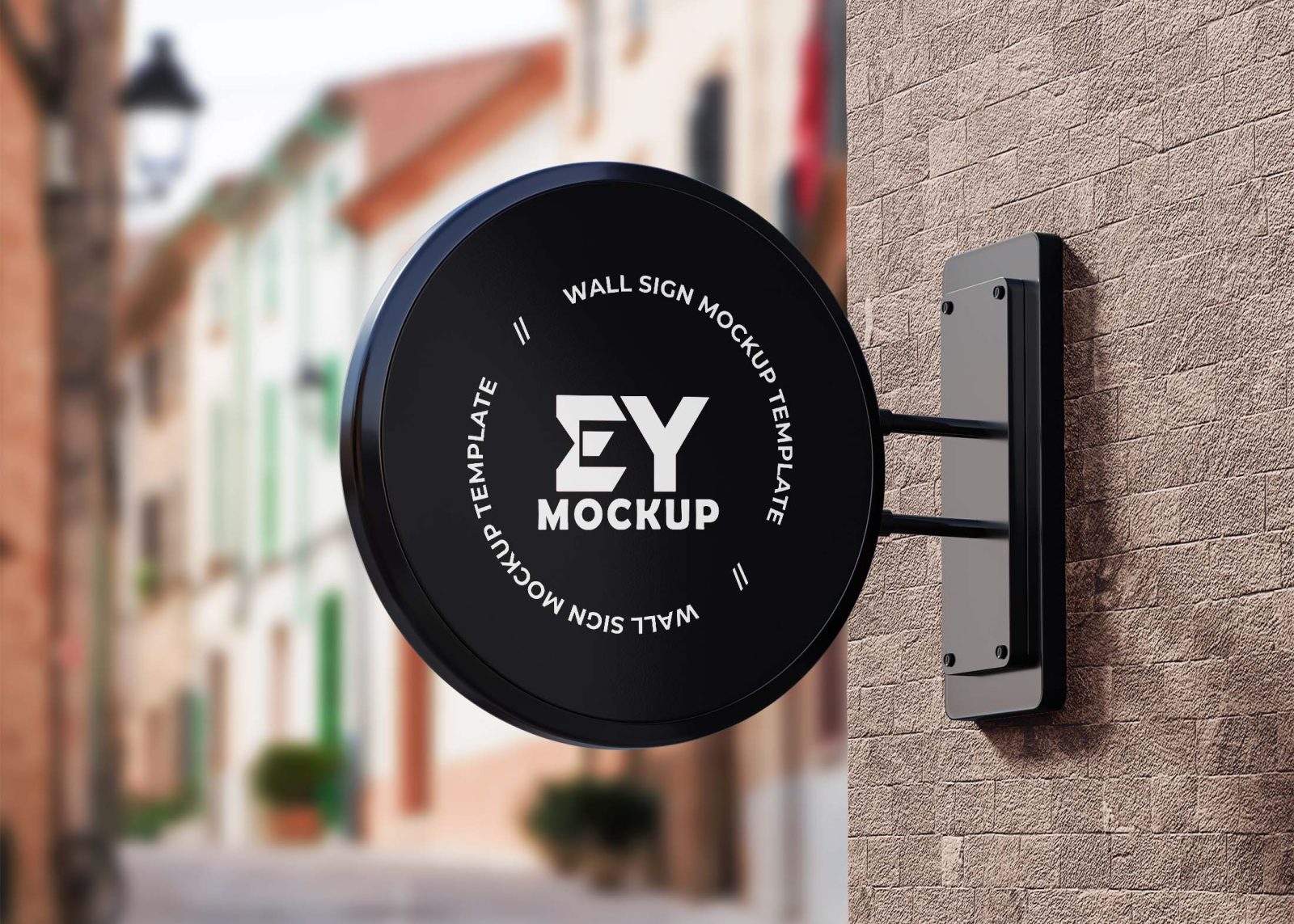 Wall Sign Mockup