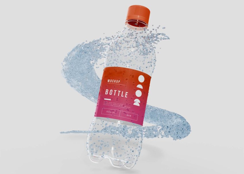 Water Bottle Mockup