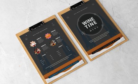 Wine Menu Design Template