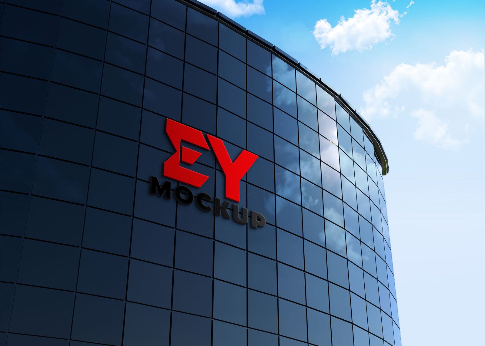 IT Building Logo Mockup