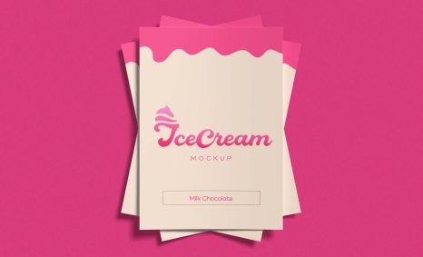 Ice Cream Branding Mockup