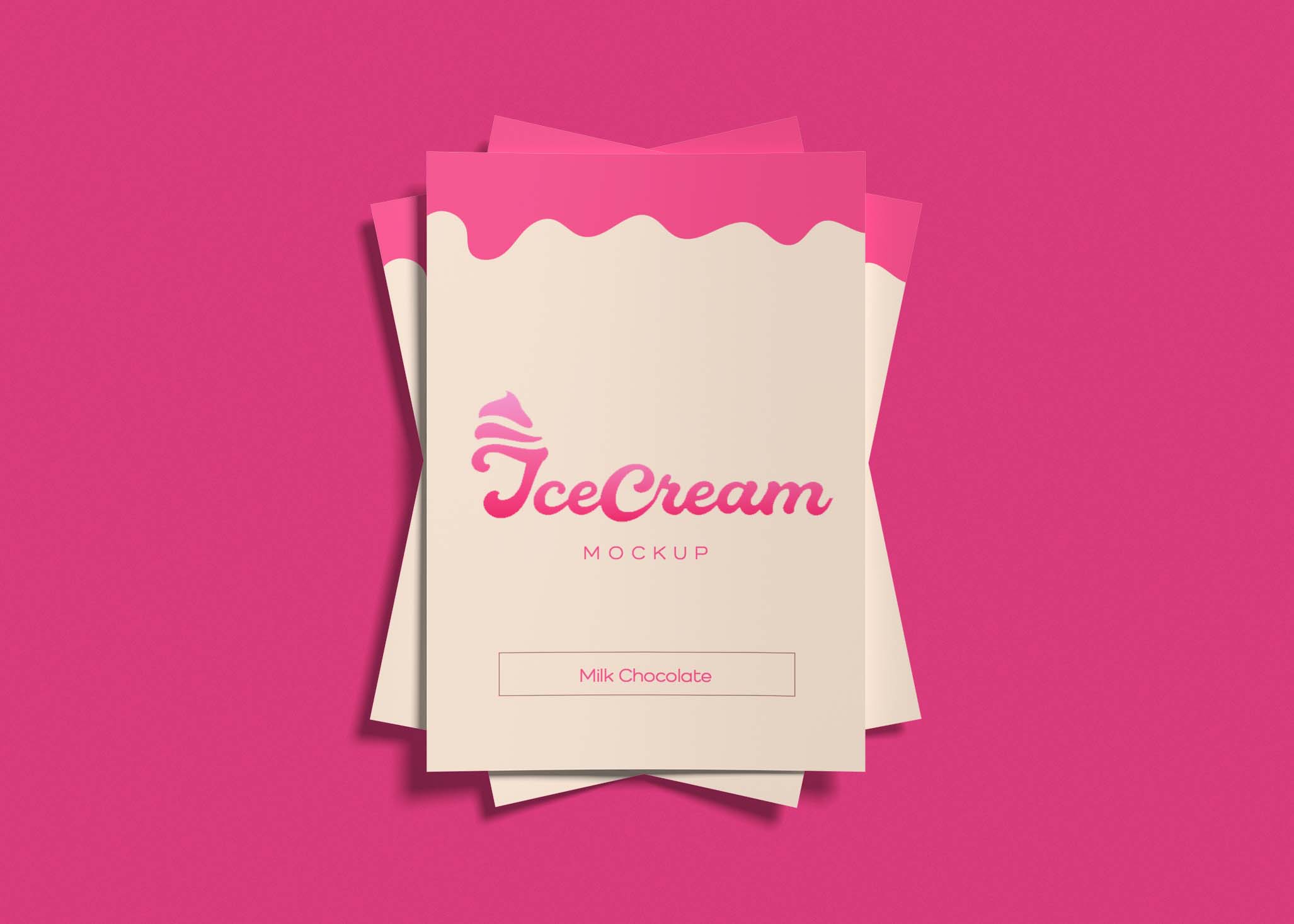 Ice Cream Branding Mockup