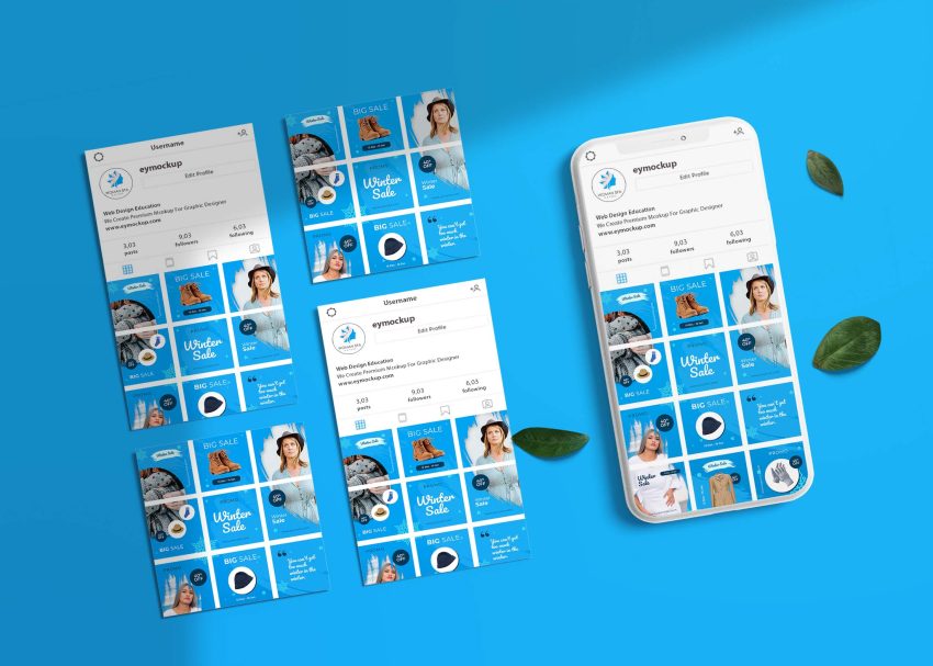 Insta Banner Mockup