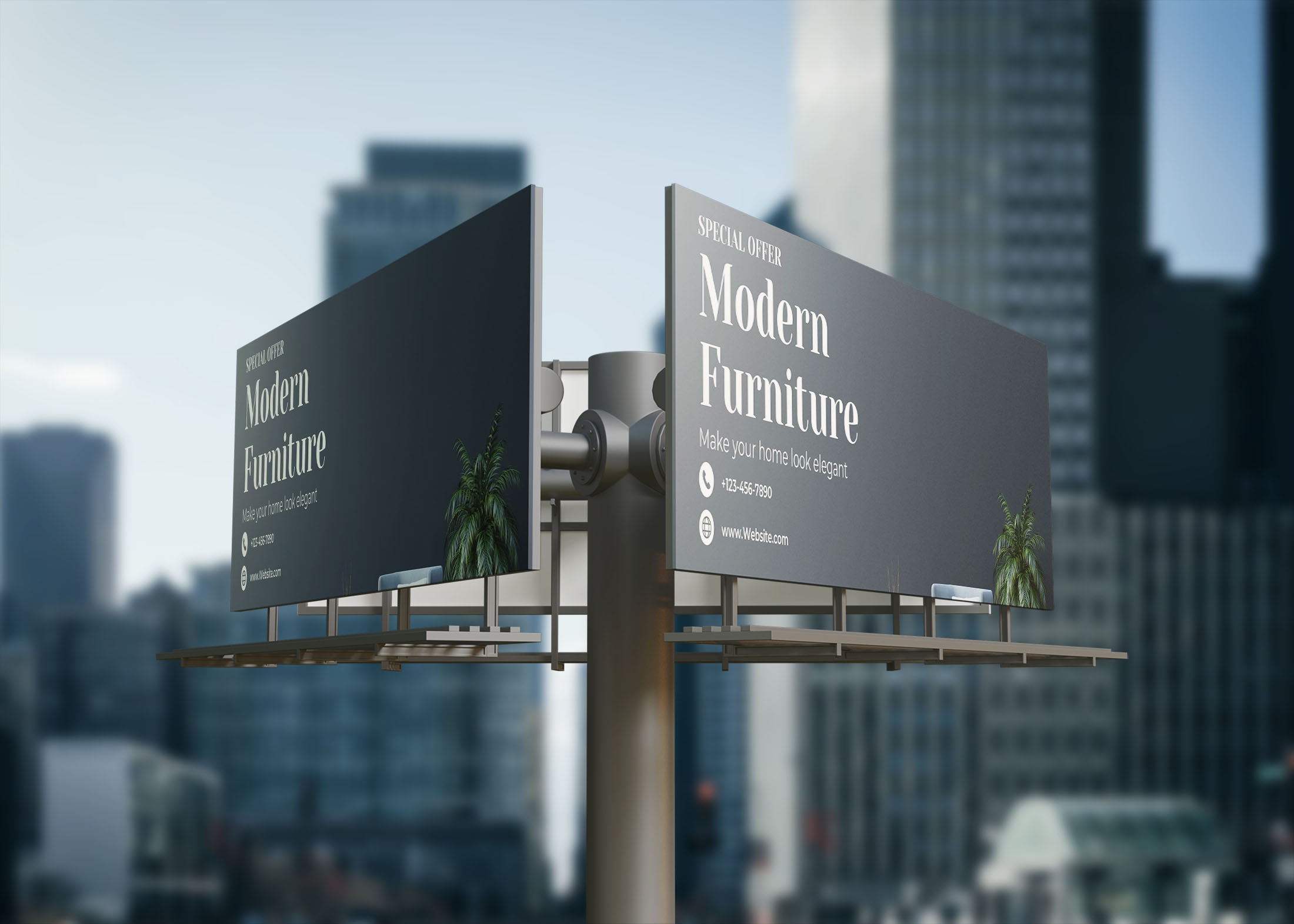 Outdoor Billboard Mockup