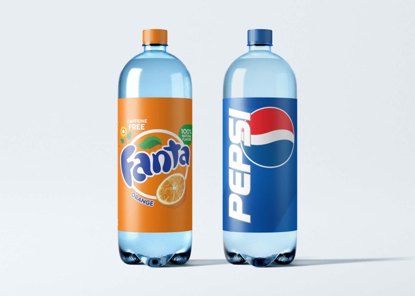 Pepsi - Fanta Bottle Mockup